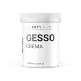 Arts & You Gesso Crema, 1000 ml, Blanco, Profesional, Imprimación Selladora para Bellas Artes y...