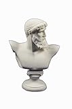 Estia Creations Zeus Busto Escultura Antiguo Dios Griego Rey de Todos los Dioses Estatua