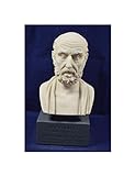 Estia Creations Hipócrates Escultura Antiguo Padre Griego de la Medicina Moderna Museo...
