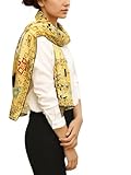 Prettystern pañuelo de mujer de seda bufanda chal Gustav Klimt impresión de arte de Adele...