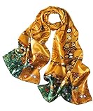 prettystern foulard de mujer de seda arte de Gustav Klimt estilo Liberty Bufanda seda satinada...