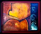 Pintura original. Cuadro acrílico lienzo abstracto grande 120 x 80cm - hecho a mano - obra de arte...